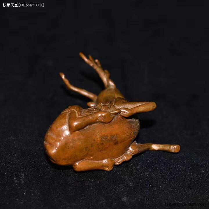 钱币天堂·交易区详情·日本回流 铜器 茶道香道用品 福鹿进宝 福鹿双