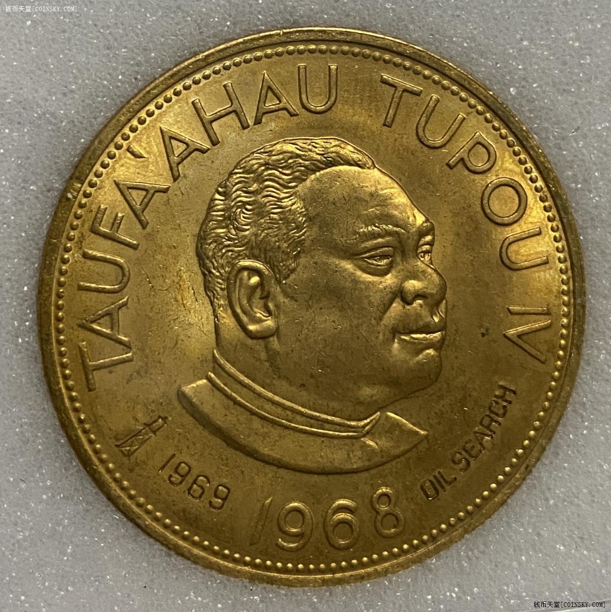 钱币天堂·交易区详情·1968年汤加1p铜币