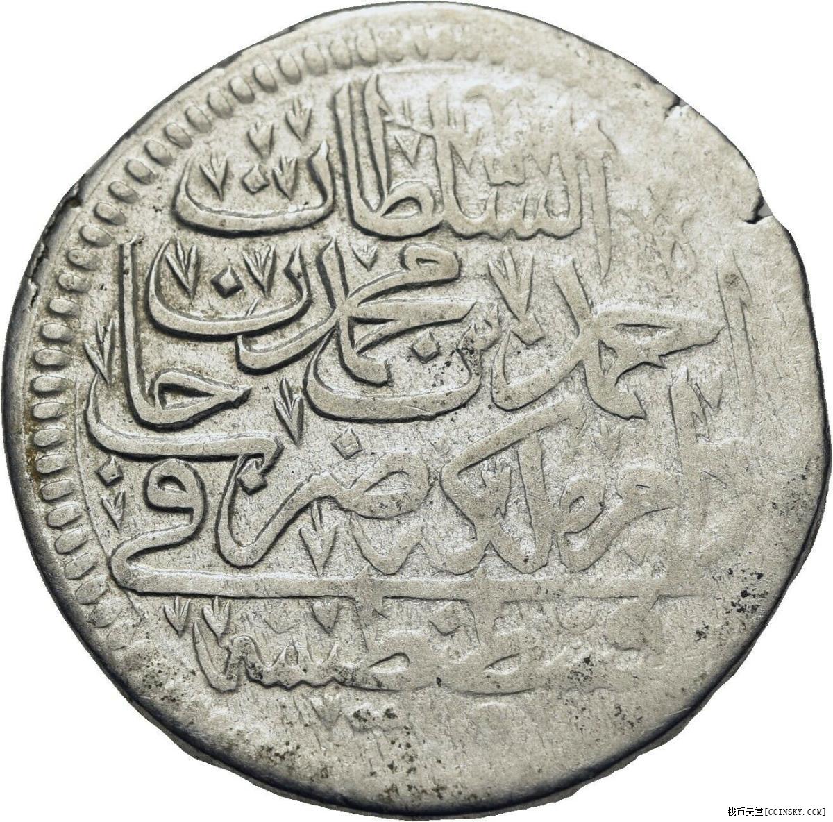 奥斯曼土耳其ah1115穆斯塔法二世12zolota银币