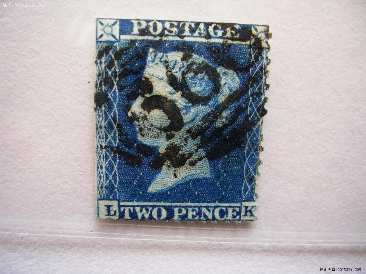 早期(古典)蓝便士.雕刻版.1枚.lk