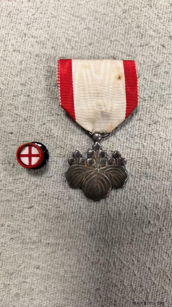 钱币天堂·交易区详情·小日本功勋银章、爱藏评级福寿吉语银章