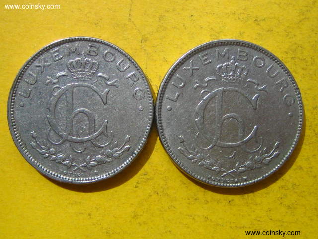卢森堡法郎硬币图片