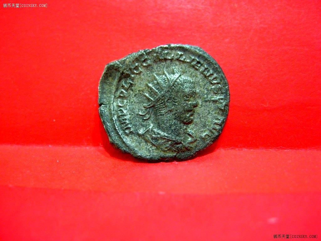 美品4世纪铁冠罗马戴克里先皇帝神树双女神银币,少见