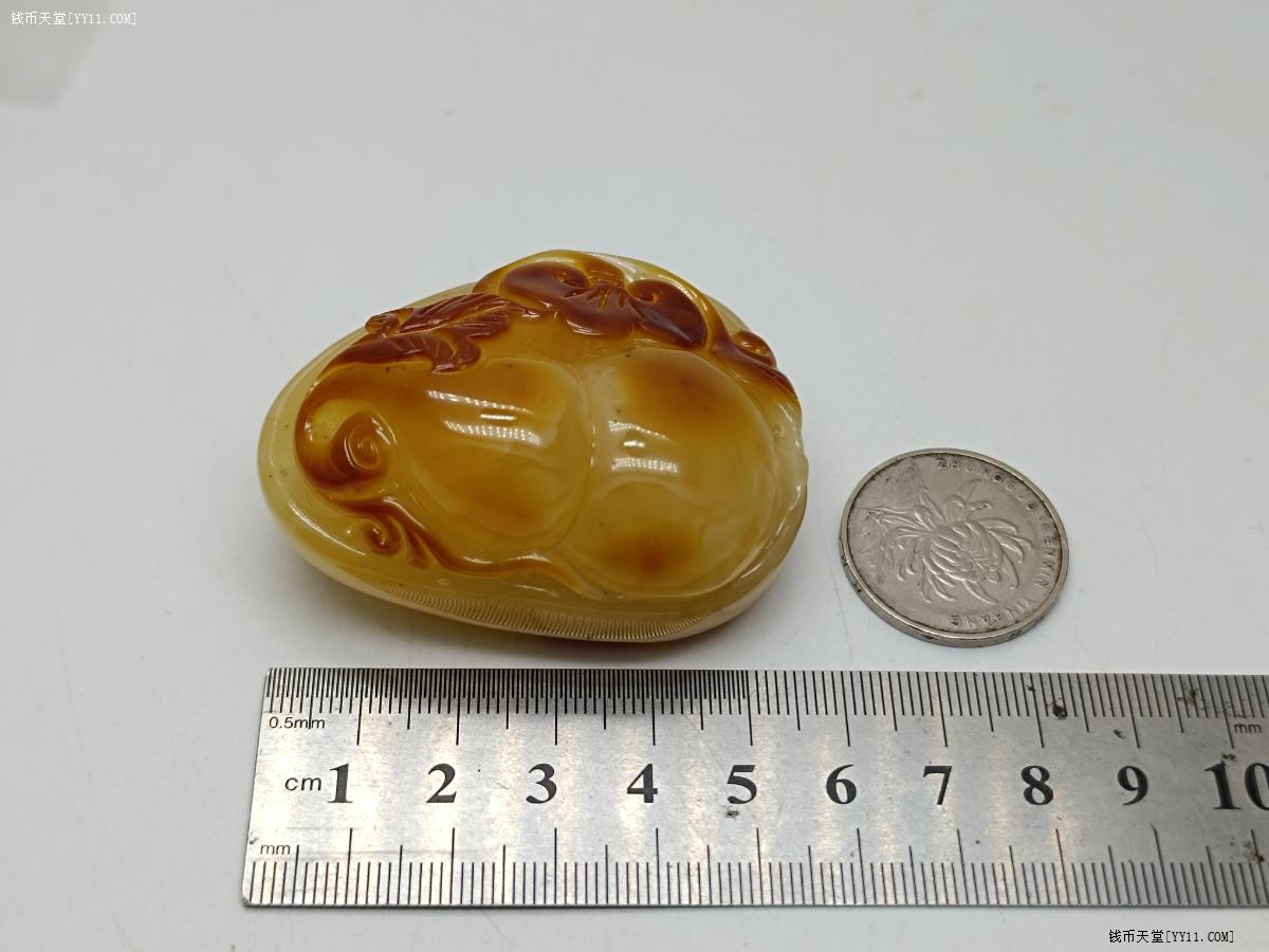 钱币天堂·交易区详情·40.6克！带红皮精品福禄花蜡大把件，三包原矿无优化！！