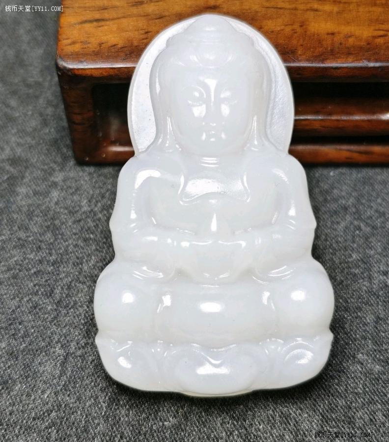 艺拍天堂·交易区详情·206.和田玉羊脂白玉观音