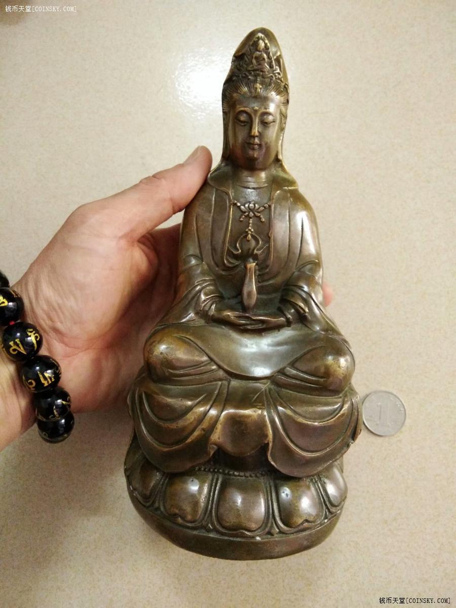 钱币天堂·交易区详情·大明宣德年制款观音坐莲像