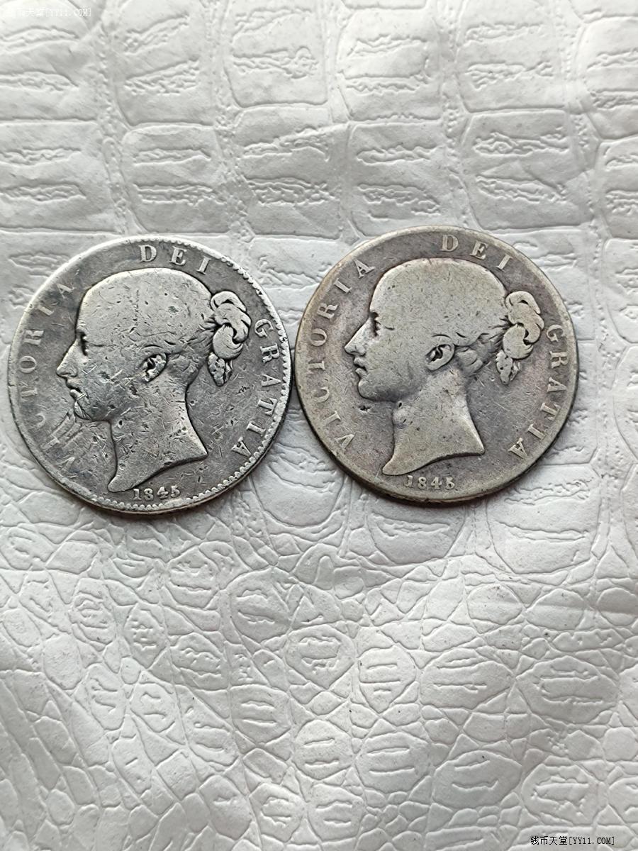 钱币天堂·交易区详情·英国老银币2枚重54克含925银