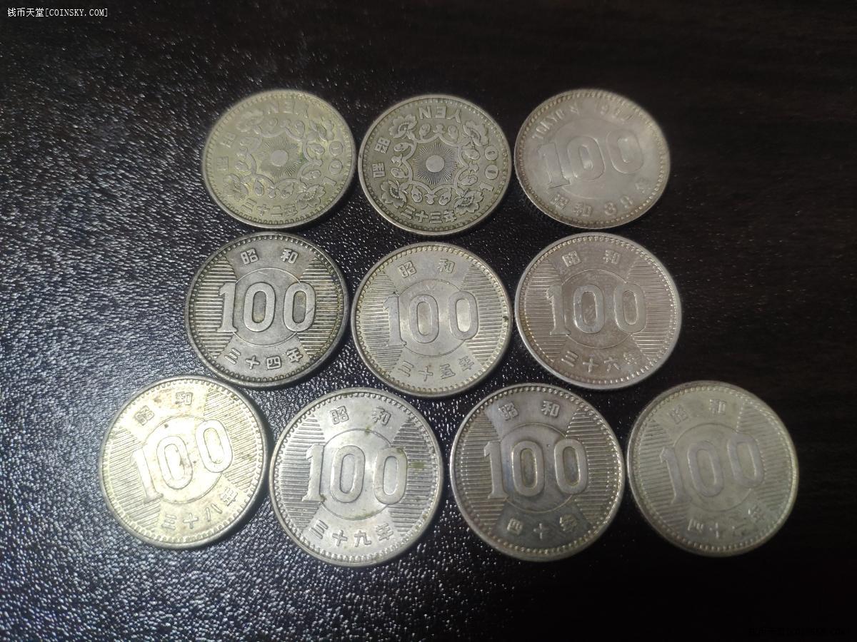 100日元硬币图片大全图片