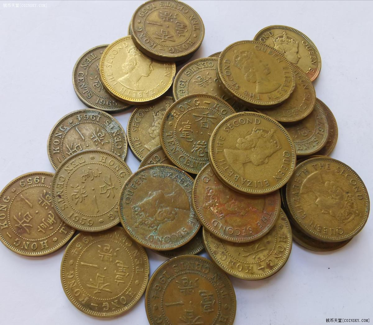 真伪,价值做承诺和担保,仅为交易媒介物品描述香港早期一毫硬币流通品