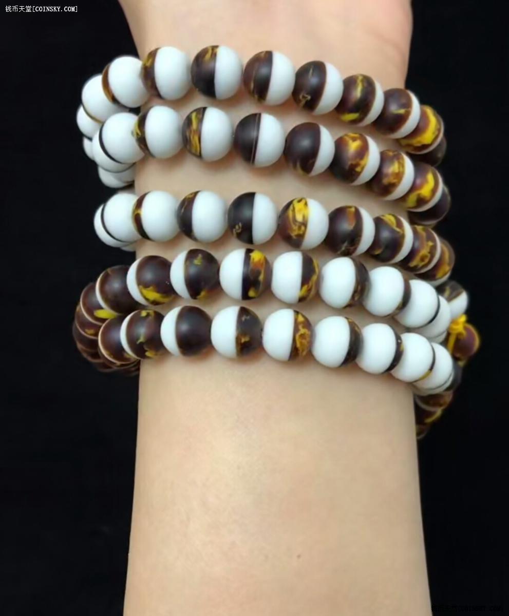 钱币天堂·交易区详情·龙涎香灰白色佛珠手链,108*0.