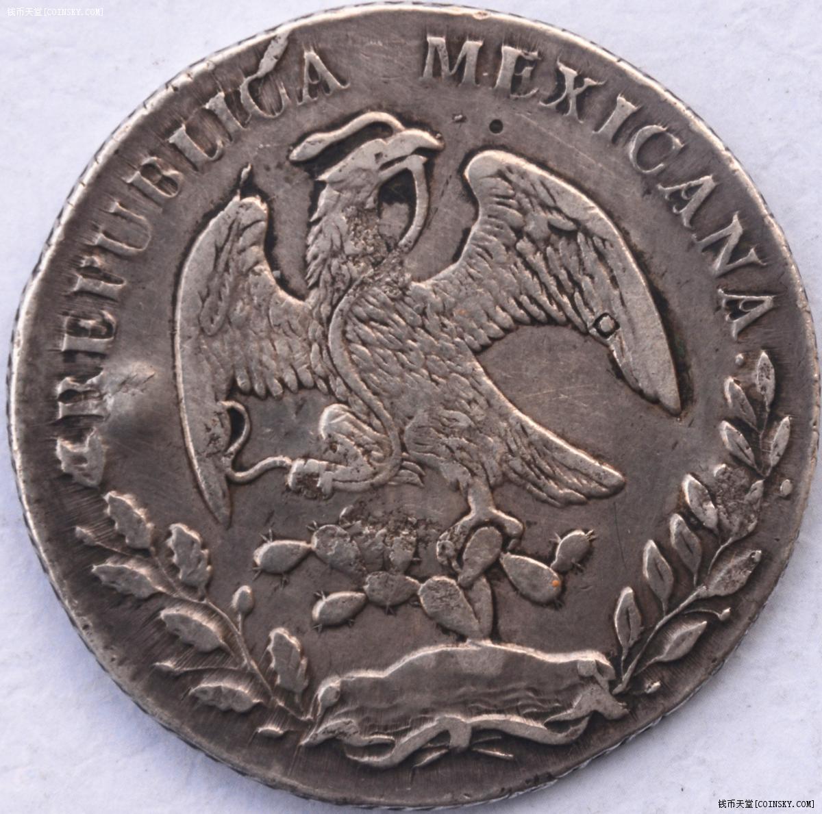 1880年墨西哥鹰洋 c版