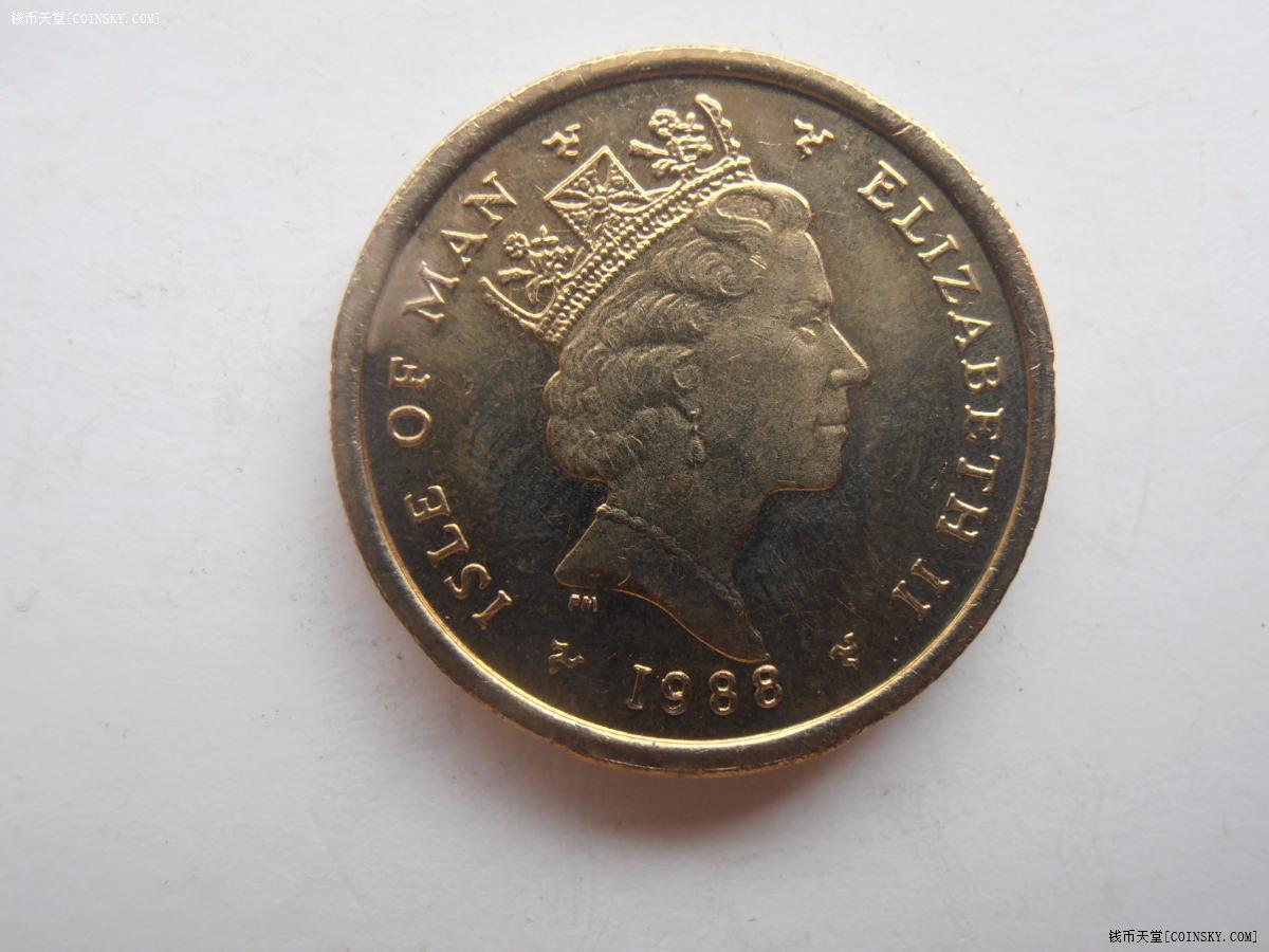 马恩岛1988年1镑纪念币特价