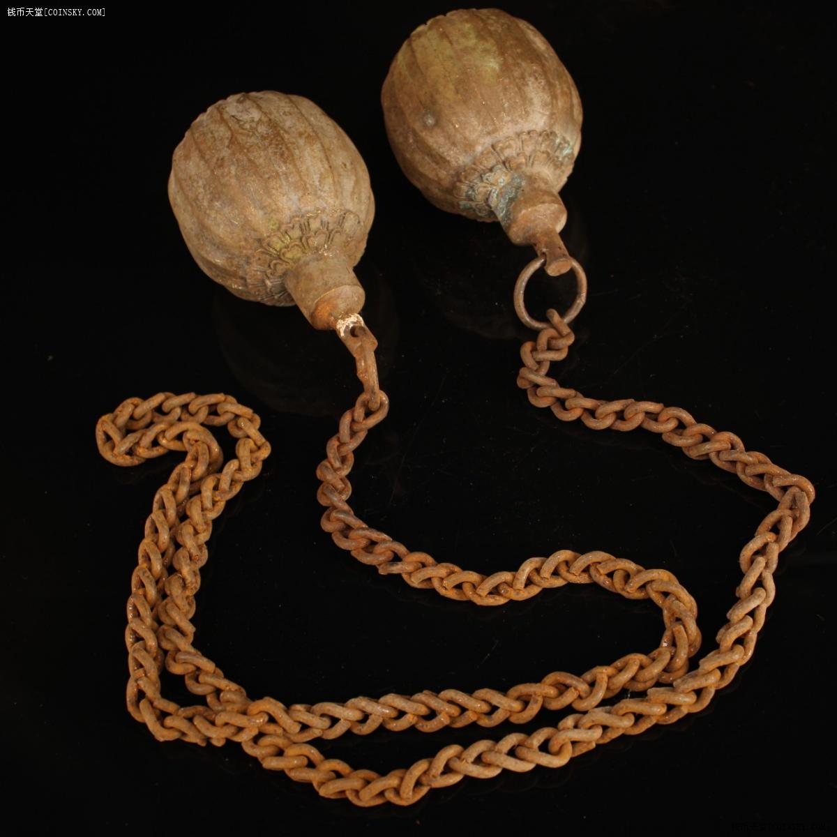 钱币天堂·交易区详情·下乡收纯铜流星锤兵器一对