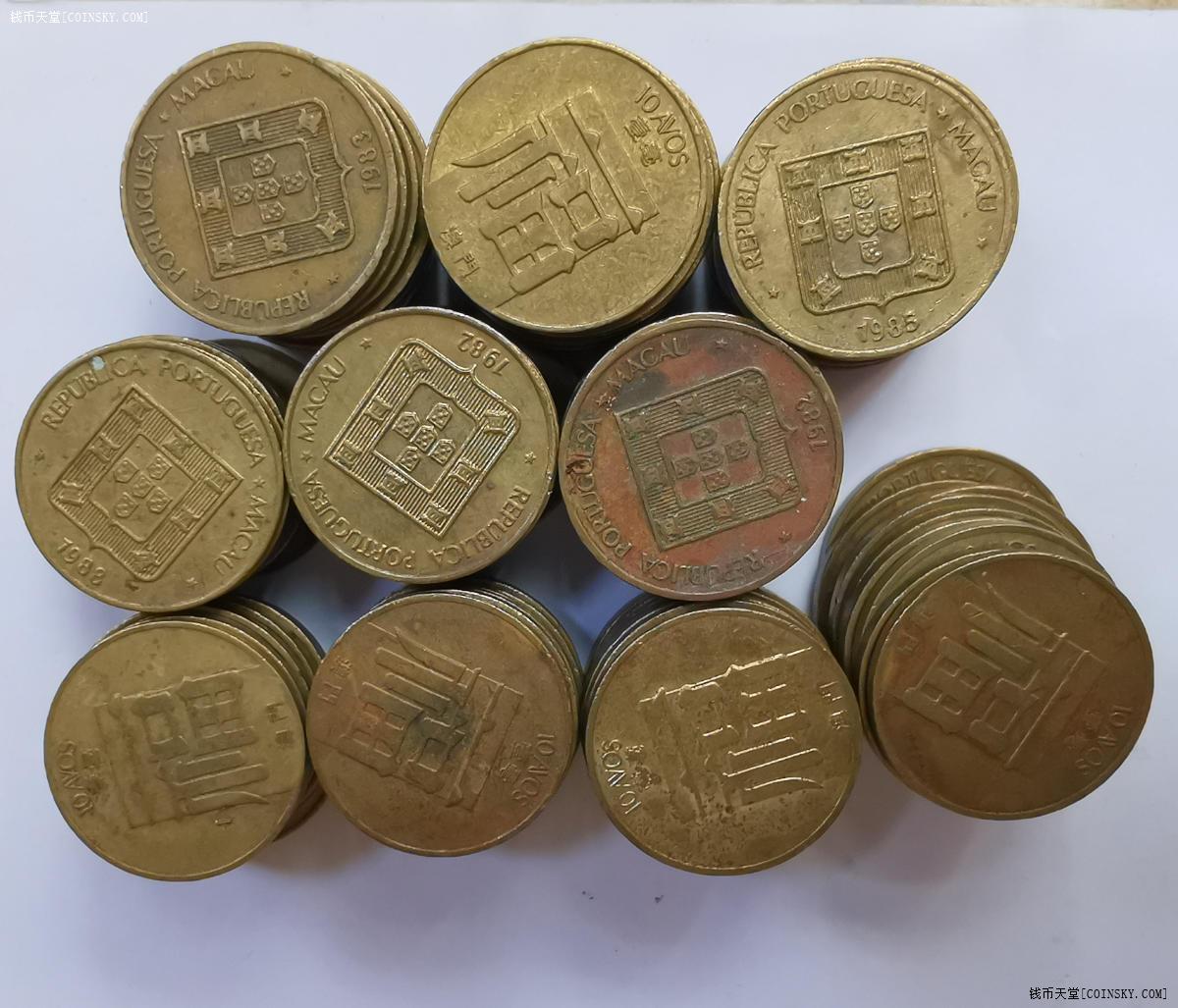 钱币天堂·交易区详情·澳门80年代一毫福字铜币100个