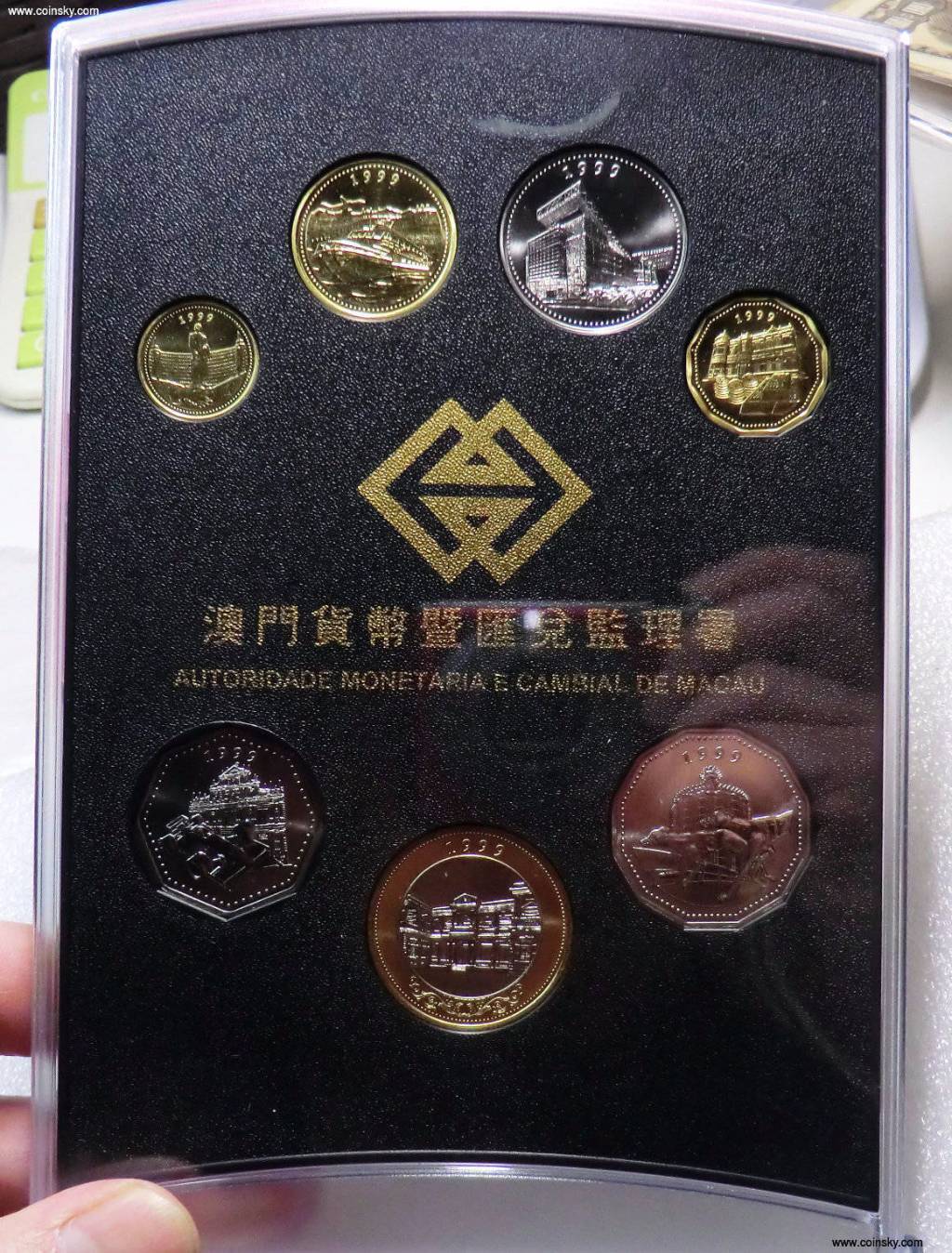 钱币天堂·交易区详情·原装 澳门1999年 精制流通纪念套币(官方发行