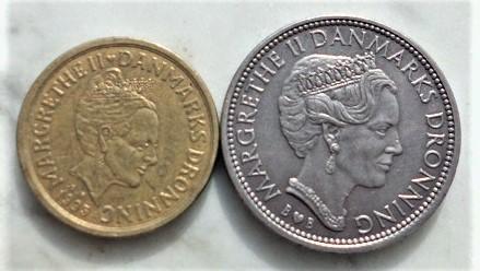 丹麦10克郎2枚-清仓