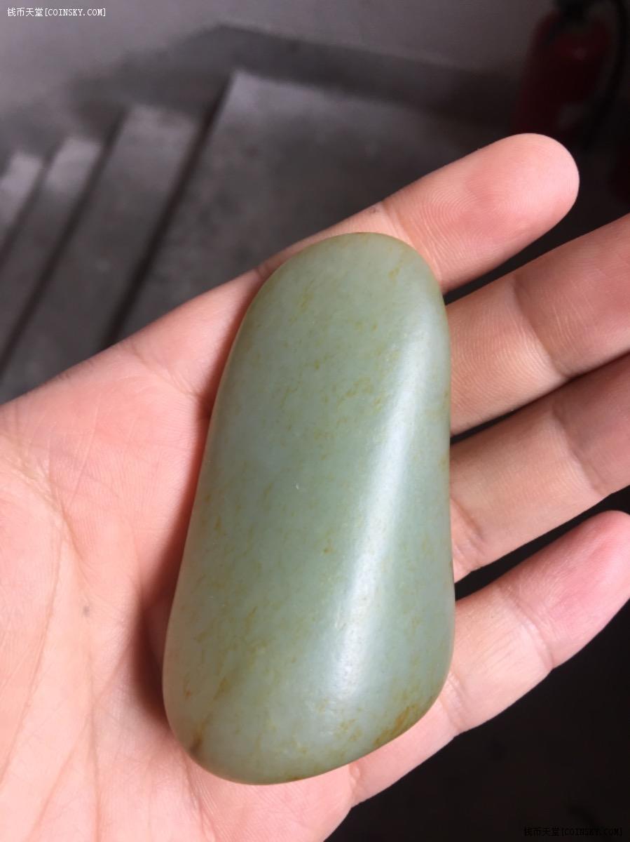 青白籽料原石新疆和田籽料