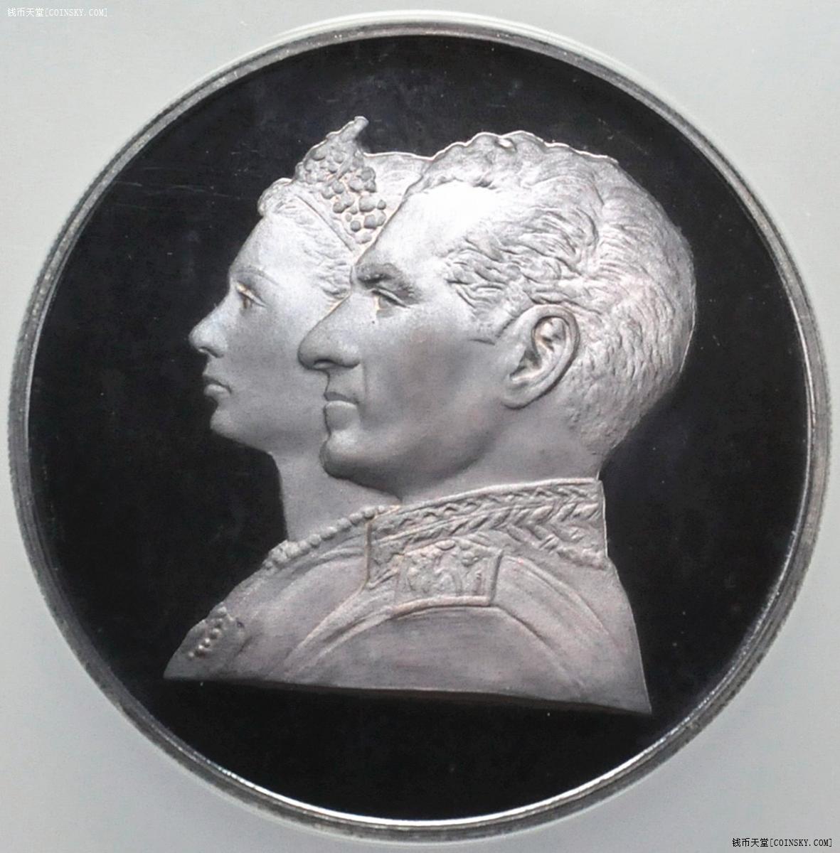 ngc-pf67 伊朗1971年200里亚尔精制大银币 波斯帝国2500