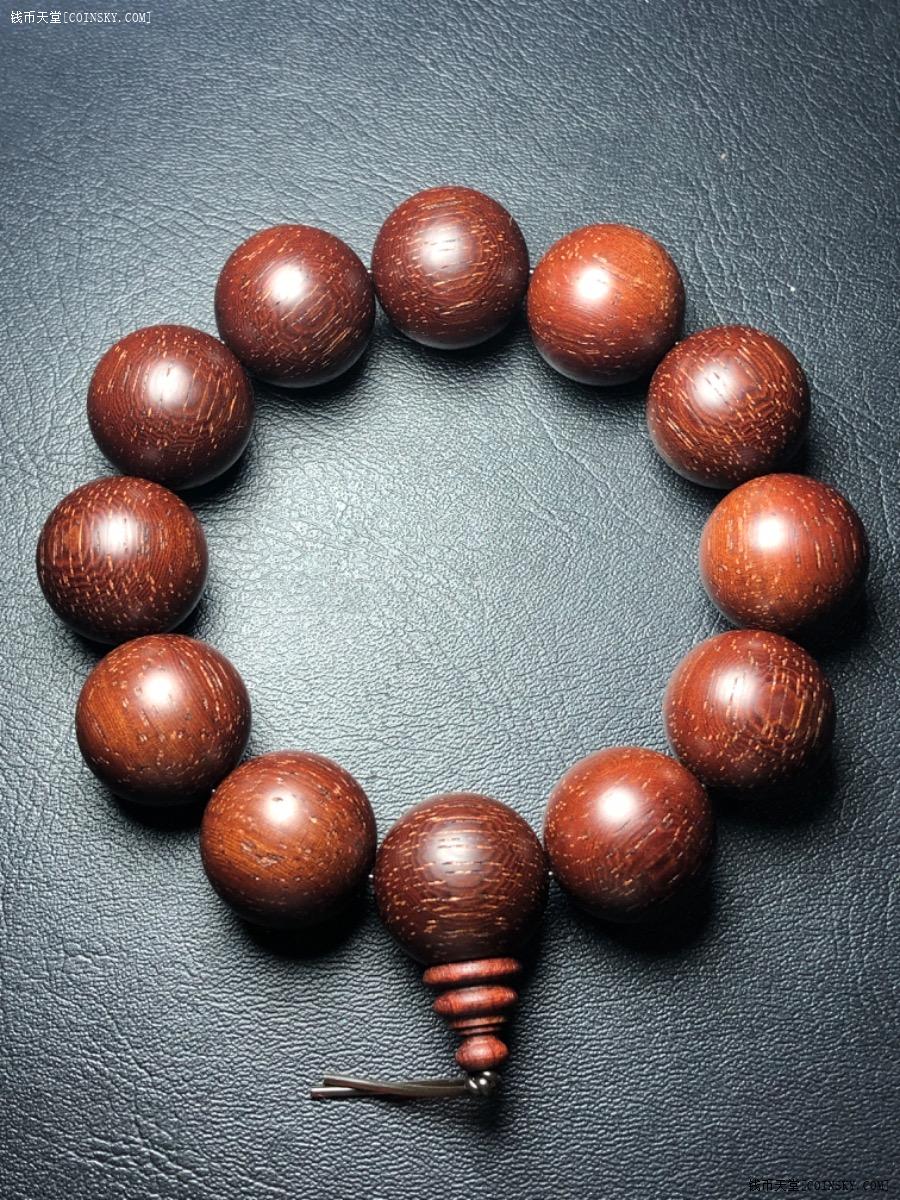 钱币天堂·交易区详情·爆金星红金檀手串手盘件