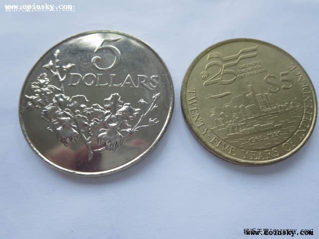 钱币天堂·交易区详情·新加坡国花胡姬花 25周年狮城新貌 $5