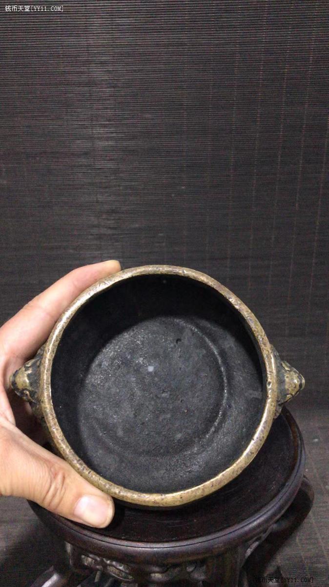 钱币天堂·交易区详情·玉堂清玩款狮耳铜香炉