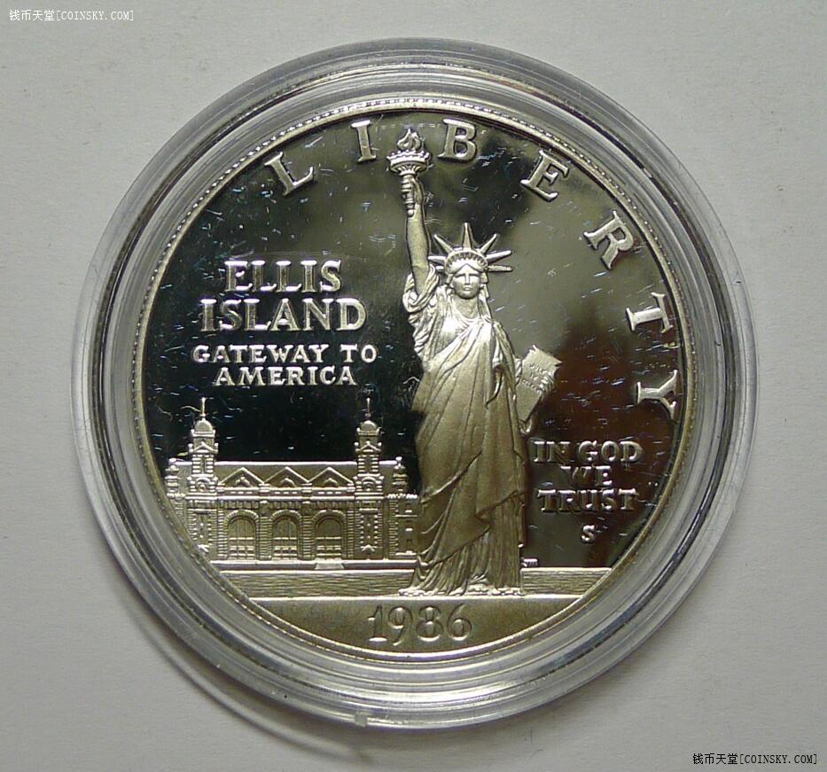 钱币天堂·交易区详情·1986年1美元精制银币 02