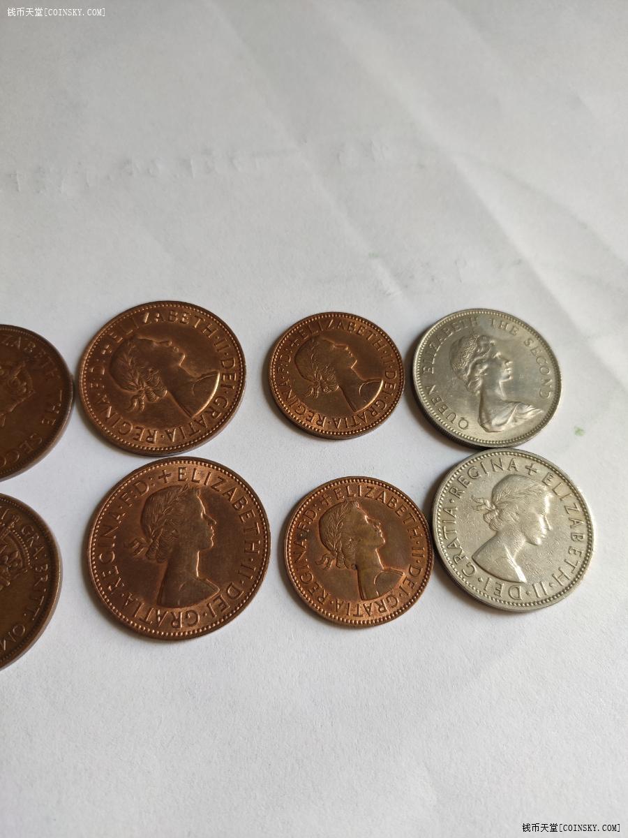 钱币天堂·交易区详情·英系英国新西兰硬币一组