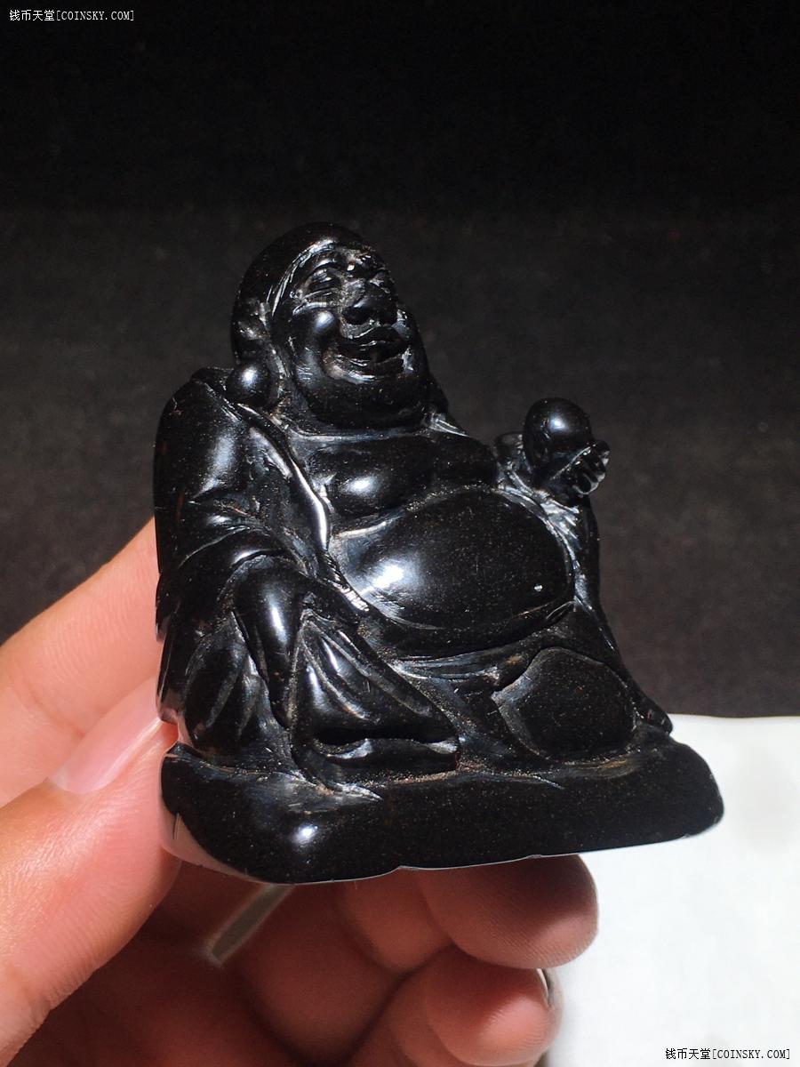 钱币天堂·交易区详情·煤精石 名家旁生 弥勒佛 印章
