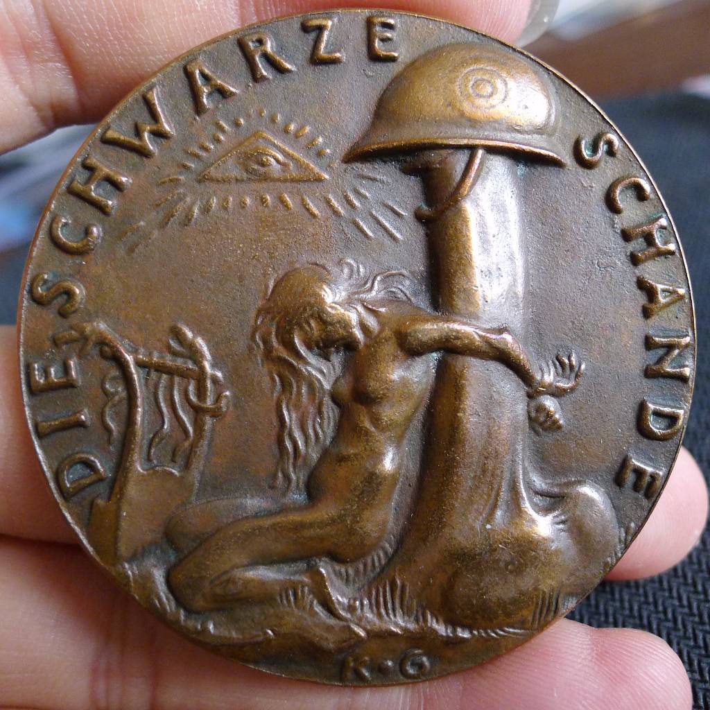 【德藏专卖】德国1920年卡尔哥茨经典黑色耻辱大铜章