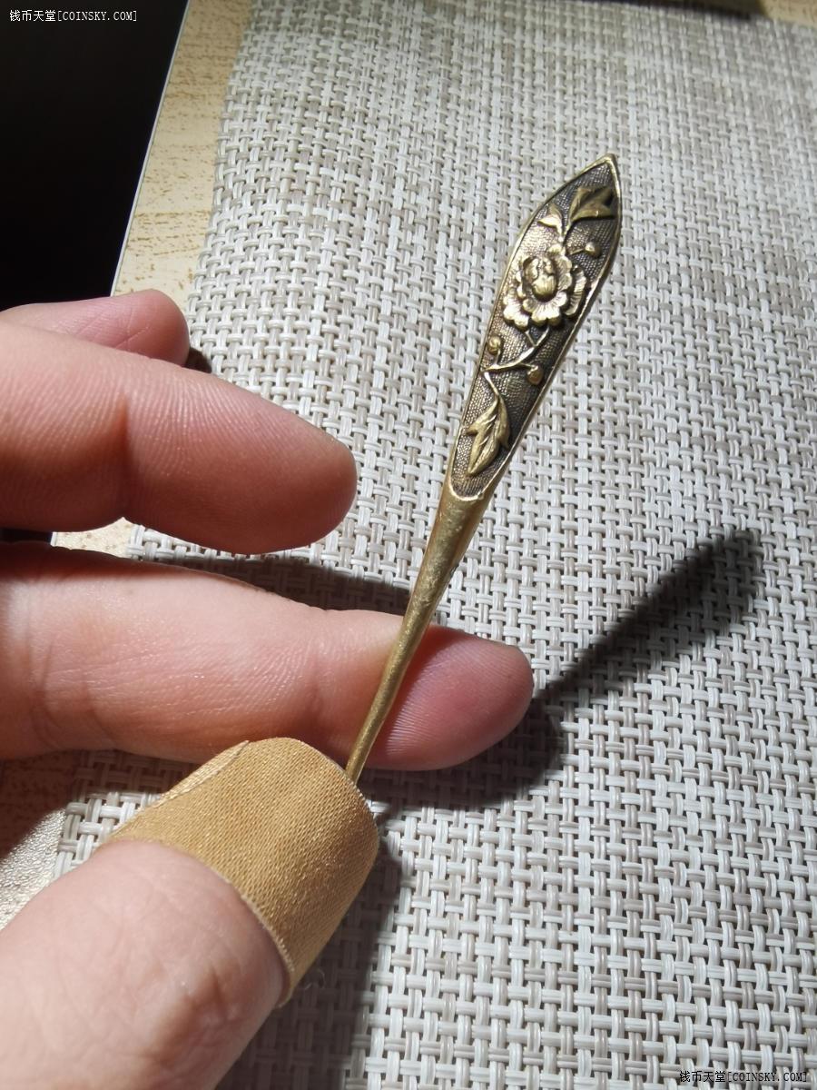 钱币天堂·交易区详情·老簪子一个,银鎏金!工艺好,金水足!保真保老!