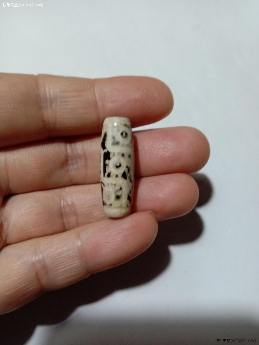 钱币天堂·交易区详情·钙化玛瑙九眼天珠