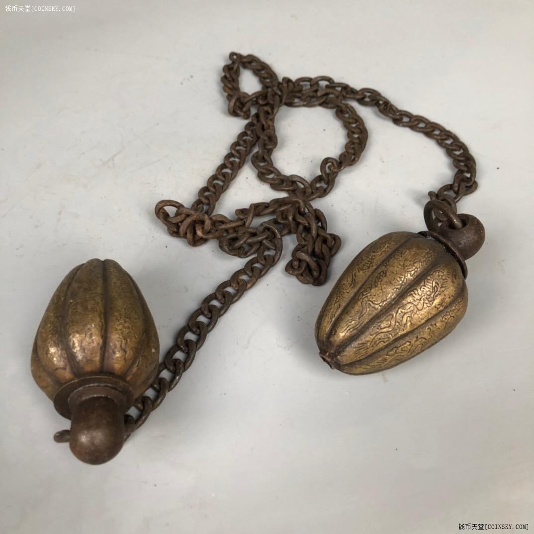 钱币天堂·交易区详情·一线新收 铜锤 铁链子 流星锤 瓜捶