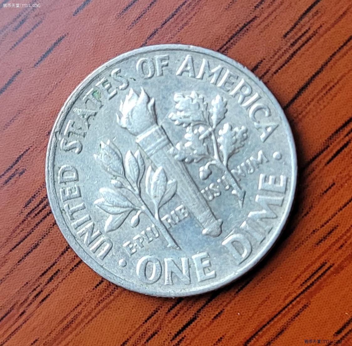 钱币天堂·交易区详情·带光美国1964年罗斯福1角小银币