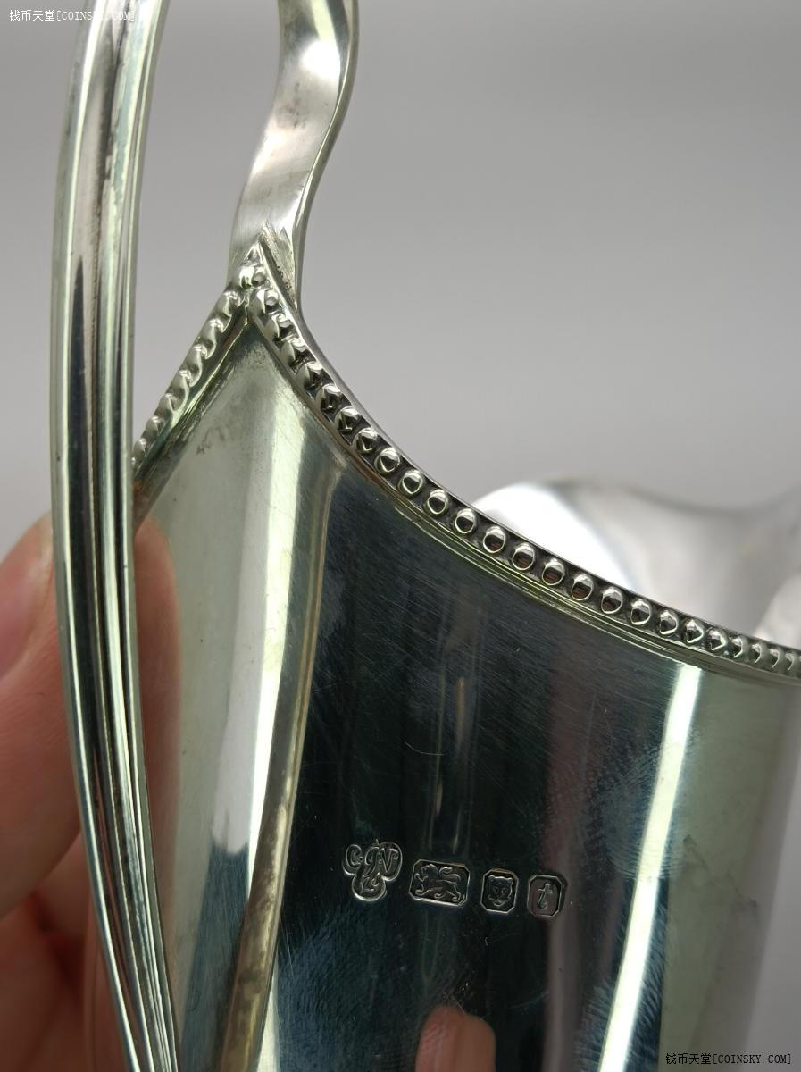 钱币天堂·交易区详情·【精品巨无霸】英国纯银古董奶罐,精美华丽,走