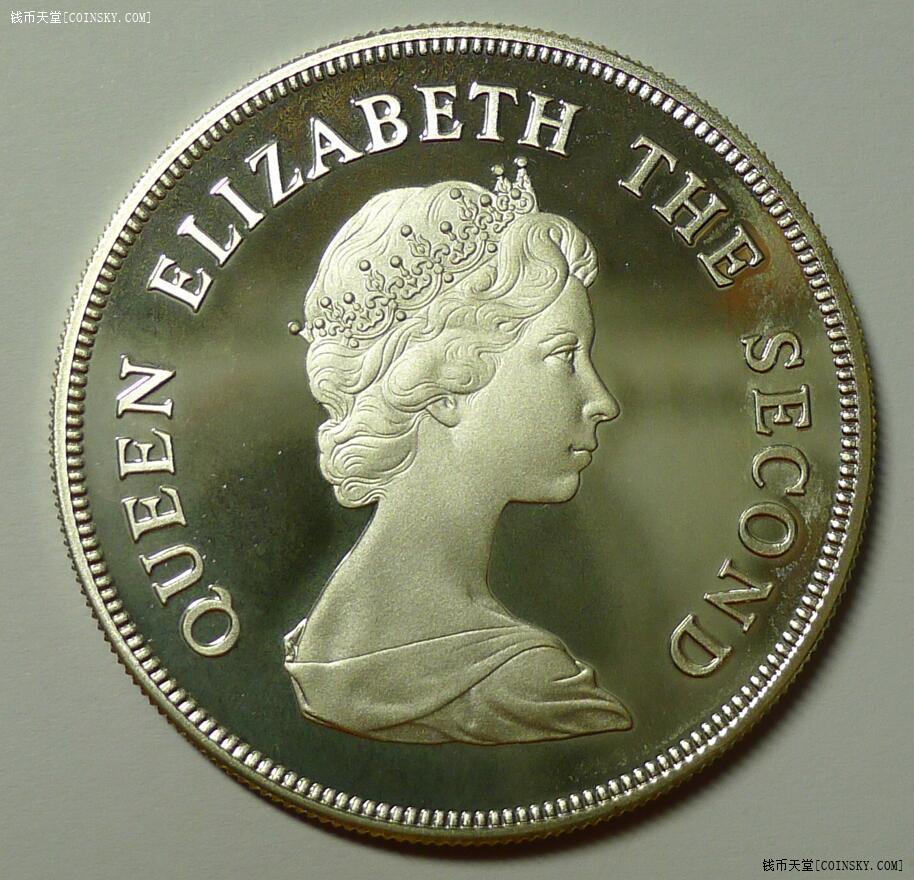 钱币天堂·交易区详情·1980年图瓦卢10元精制银币