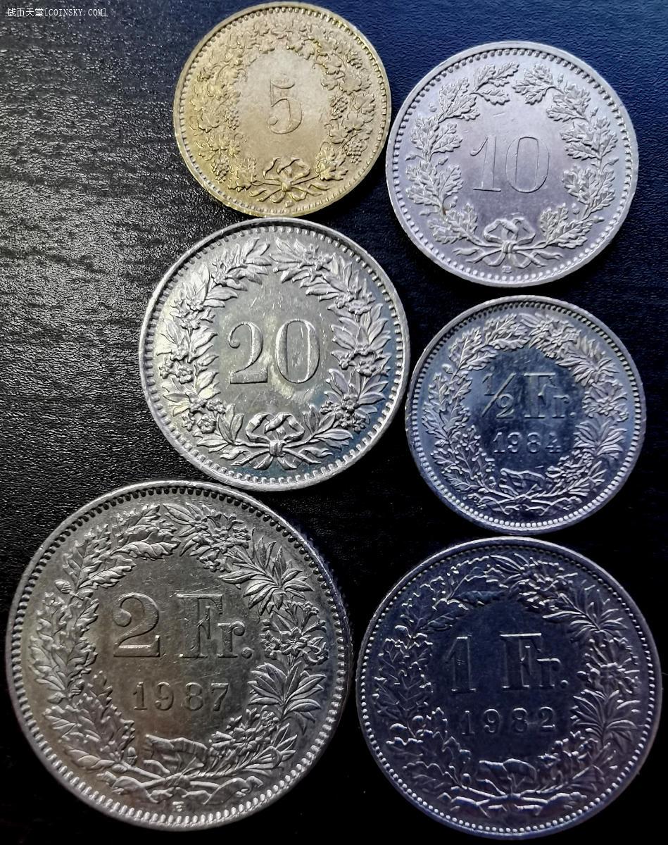 瑞士法郎硬币图片大全图片
