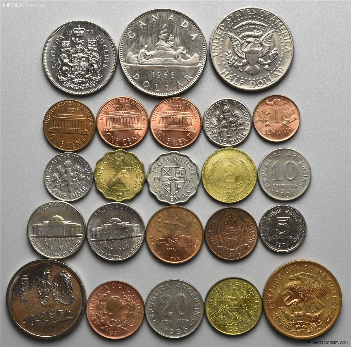 钱币天堂·交易区详情·未流通美洲钱币一组