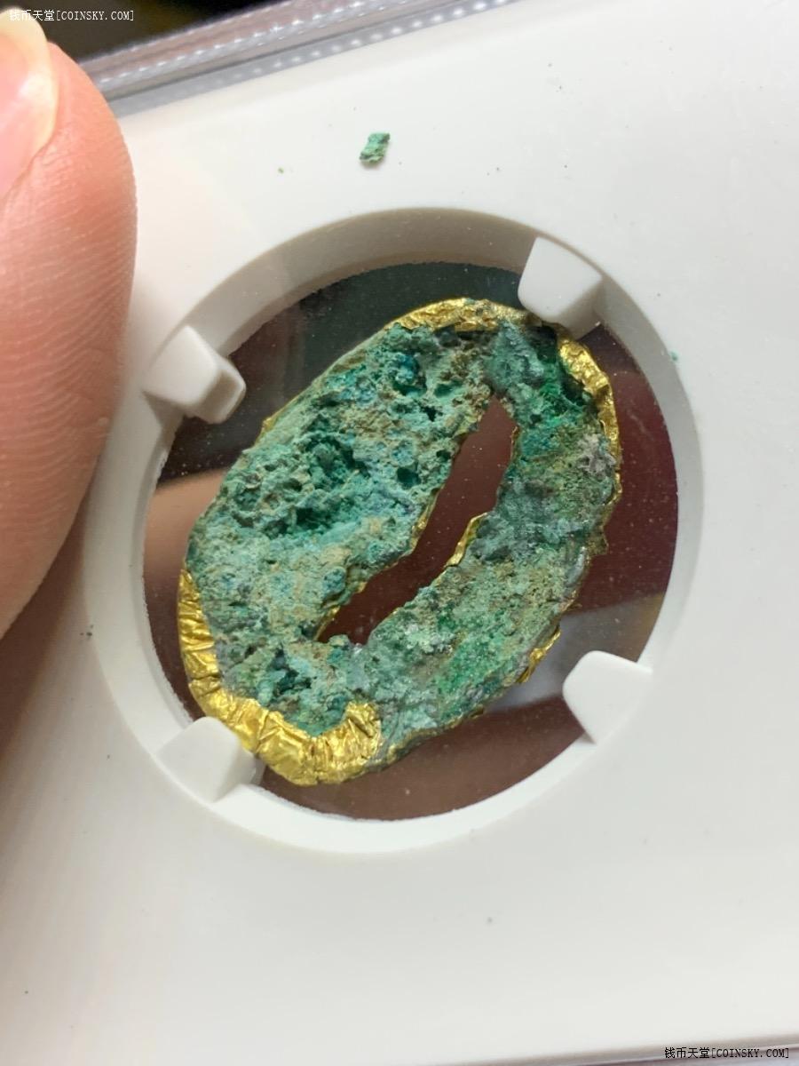 钱币天堂·交易区详情·超大型先秦包金贝币 规格极高 重量尺寸一流