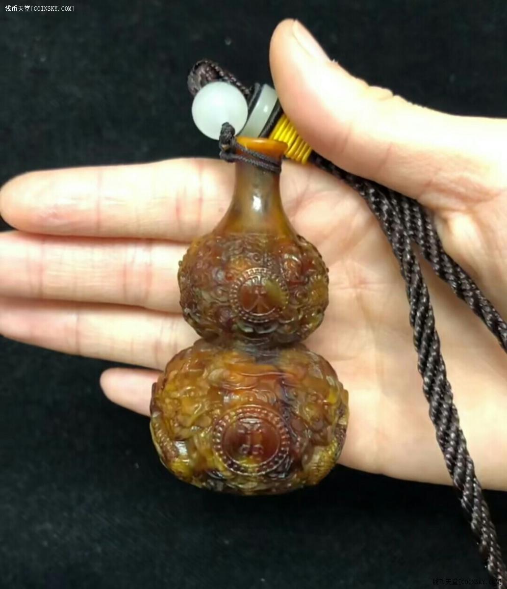 钱币天堂·交易区详情·龙涎香:葫芦摆件,出入平安,事事如意,龙腾似锦