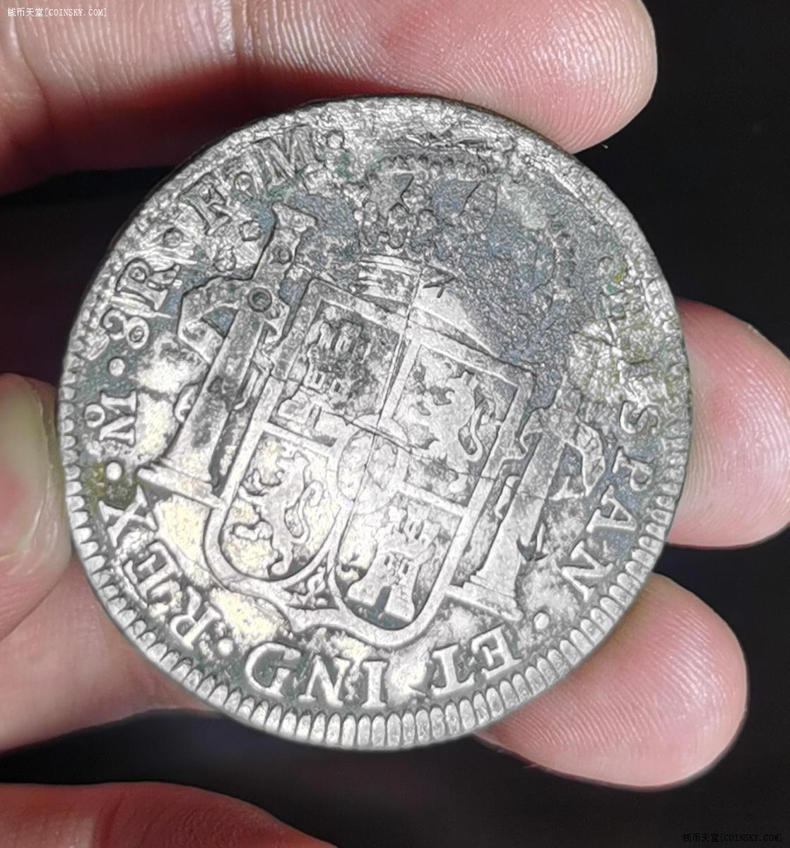 钱币天堂·交易区详情·1794年西班牙早期双柱银币