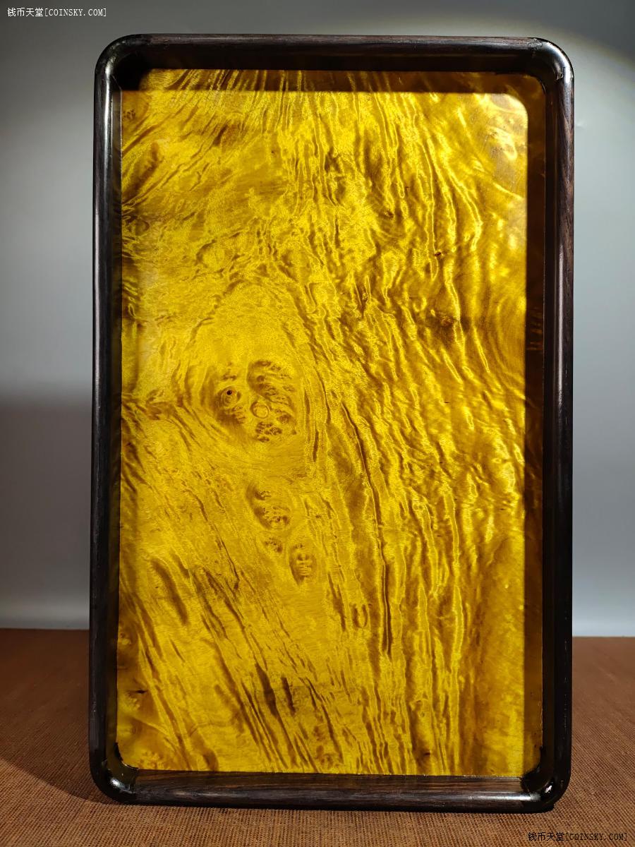 钱币天堂·交易区详情·金丝楠木满花纹鬼脸纹大盘子茶盘