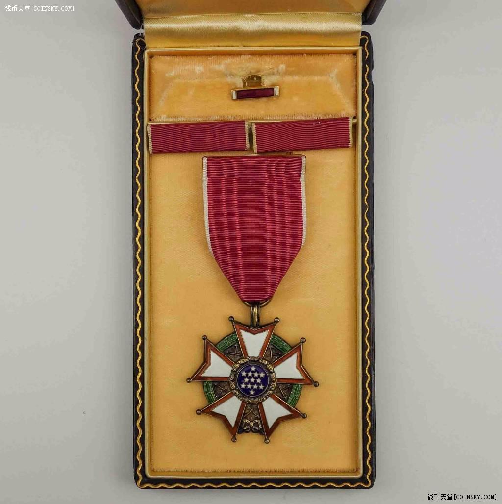 原盒美国功绩勋章 银质版