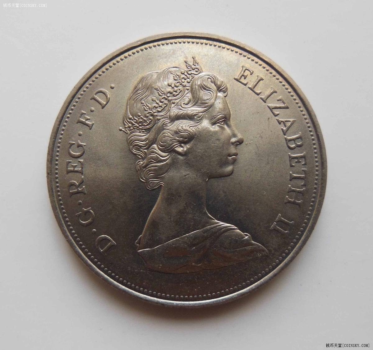 钱币天堂·交易区详情·英国1克朗1972年伊丽莎白女王银婚纪念硬币