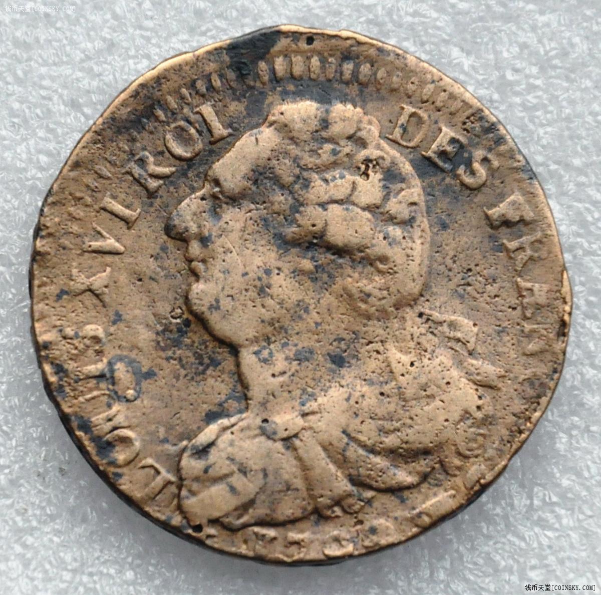 法国1789年2索尔大铜币