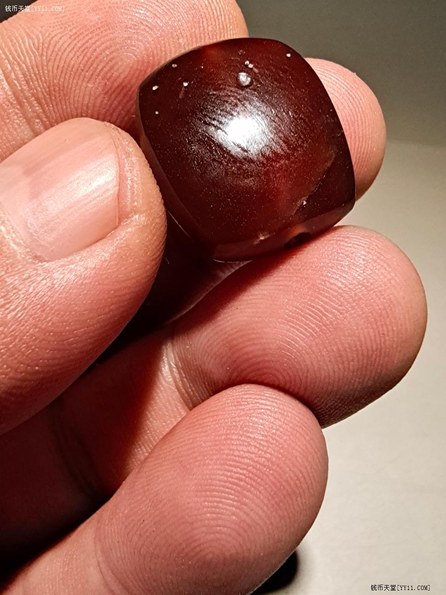 钱币天堂·交易区详情·辽酒红玛瑙扁珠