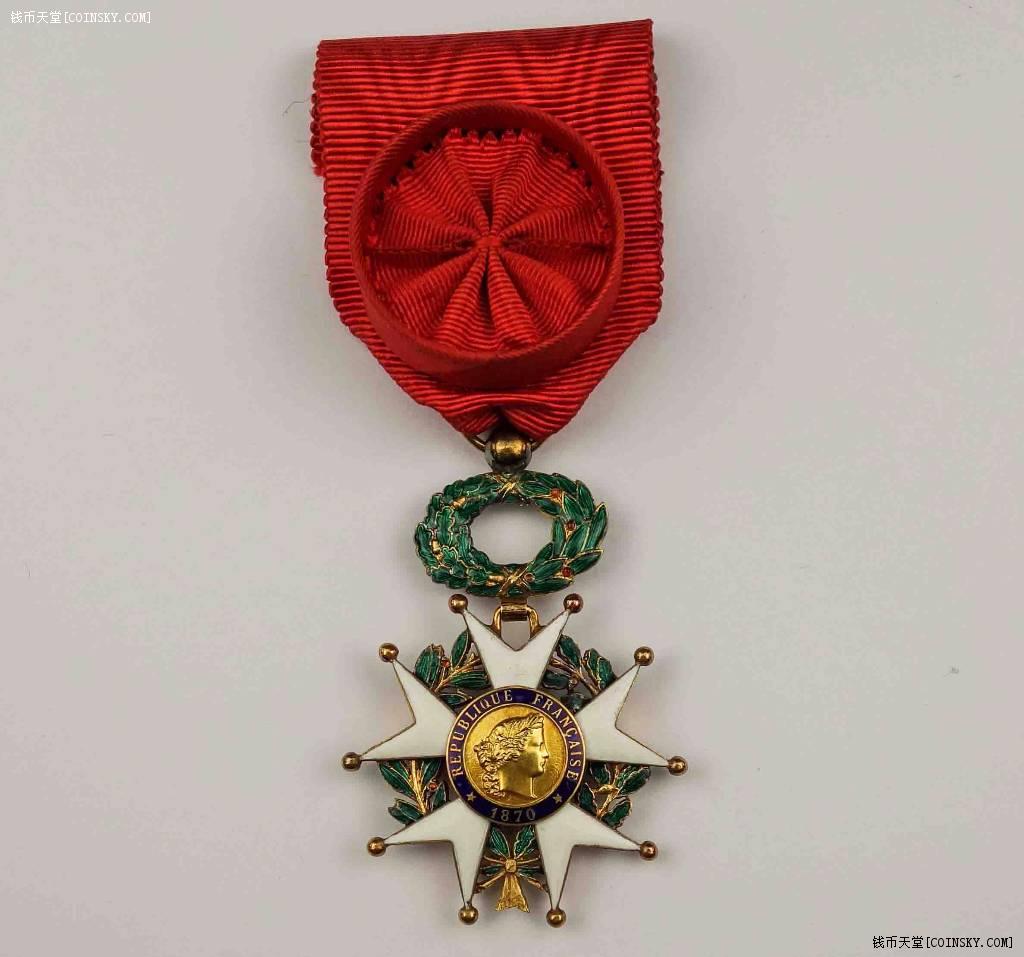 [已售]法国军官级荣誉军团勋章 18k金质