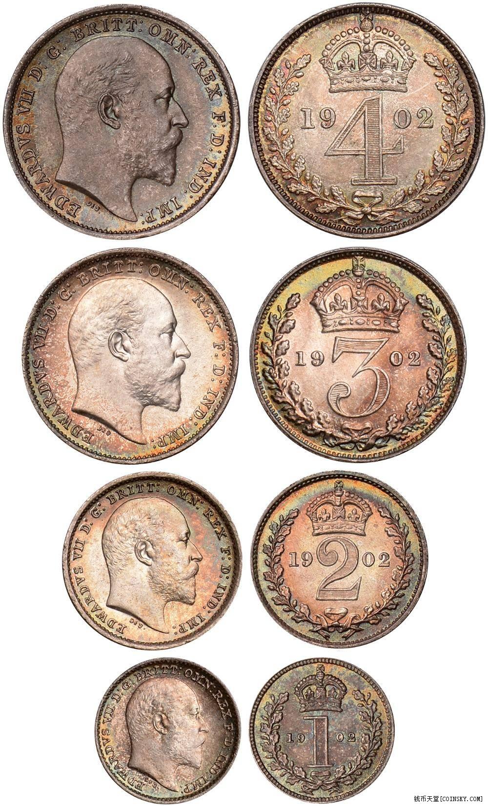 英国1902年爱德华七世灌足套币