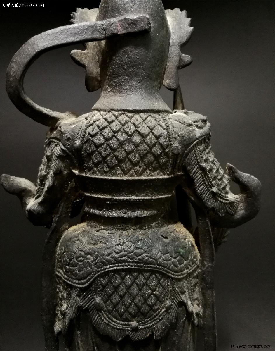 真伪,价值做承诺和担保,仅为交易媒介顺丰陆运到付本尊韦陀头戴凤盔