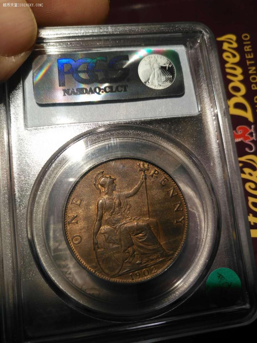 钱币天堂·交易区详情·pcgs ms63rb爱德华七世1便士
