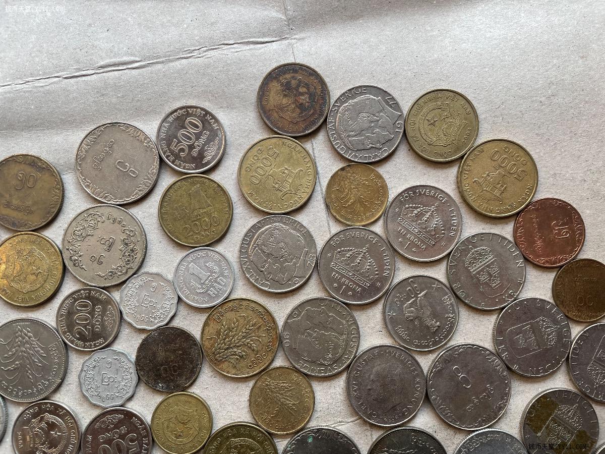 钱币天堂·交易区详情·缅甸 越南 北欧 美国硬币56个